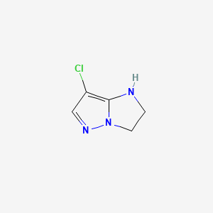 7-chloro-1H,2H,3H-pyrazolo[1,5-a]imidazole