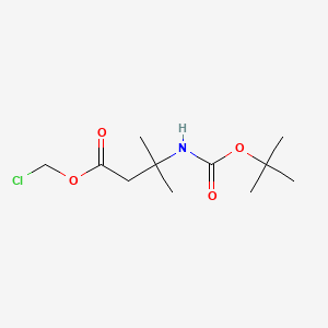 Chloromethyl 3-((tert-butoxycarbonyl)amino)-3-methylbutanoate