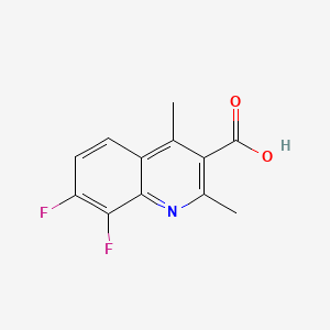 7,8-Difluoro-2,4-dimethylquinoline-3-carboxylicacid