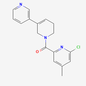 1-(6-Chloro-4-methylpyridine-2-carbonyl)-1,2,5,6-tetrahydro-3,3'-bipyridine