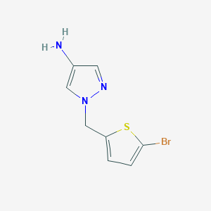 1-((5-Bromothiophen-2-yl)methyl)-1h-pyrazol-4-amine