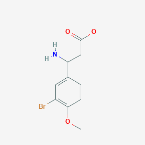 Methyl 3-amino-3-(3-bromo-4-methoxyphenyl)propanoate