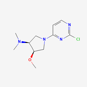 rac-(3R,4S)-1-(2-chloropyrimidin-4-yl)-4-methoxy-N,N-dimethylpyrrolidin-3-amine, cis