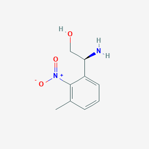 (S)-2-amino-2-(3-methyl-2-nitrophenyl)ethan-1-ol