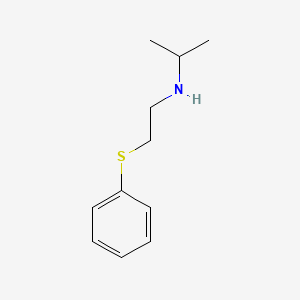 molecular formula C11H17NS B1355313 N-[2-(苯硫基)乙基]-2-丙胺 CAS No. 67747-26-6