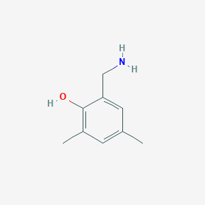 molecular formula C9H13NO B13553149 2-(Aminomethyl)-4,6-dimethylphenol CAS No. 65456-40-8