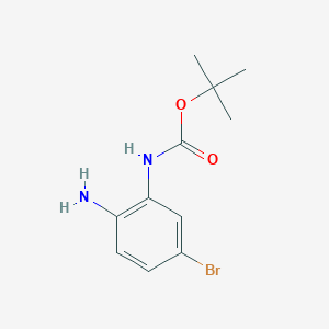 molecular formula C11H15BrN2O2 B13553158 tert-Butyl (2-amino-5-bromophenyl)carbamate 