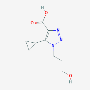 5-Cyclopropyl-1-(3-hydroxypropyl)-1h-1,2,3-triazole-4-carboxylic acid