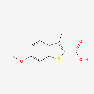 molecular formula C11H10O3S B1355317 6-甲氧基-3-甲基苯并[b]噻吩-2-羧酸 CAS No. 23045-75-2