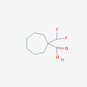 1-(Difluoromethyl)cycloheptane-1-carboxylicacid