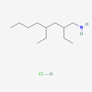 molecular formula C12H28ClN B13553176 3-(Aminomethyl)-5-ethylnonanehydrochloride 