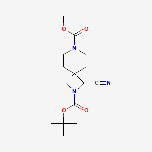 2-Tert-butyl 7-methyl 1-cyano-2,7-diazaspiro[3.5]nonane-2,7-dicarboxylate