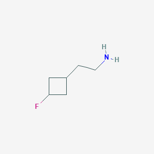 molecular formula C6H12FN B13553188 2-(3-Fluorocyclobutyl)ethanamine 