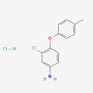 molecular formula C13H13Cl2NO B1355319 3-Chloro-4-(4-methylphenoxy)aniline hydrochloride CAS No. 106131-94-6