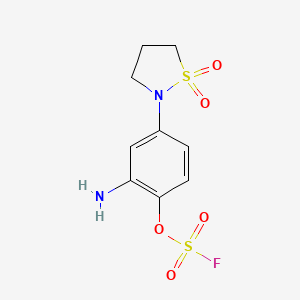 2-Amino-4-(1,1-dioxidoisothiazolidin-2-yl)phenyl sulfurofluoridate