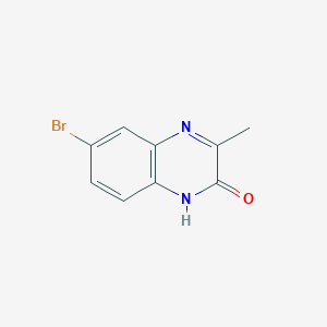 molecular formula C9H7BrN2O B13553247 6-bromo-3-methylquinoxalin-2(1H)-one 