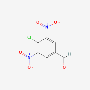 molecular formula C7H3ClN2O5 B1355325 4-氯-3,5-二硝基苯甲醛 CAS No. 59893-50-4
