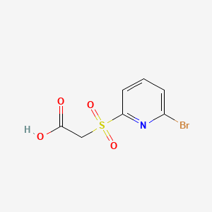 2-[(6-Bromopyridin-2-yl)sulfonyl]acetic acid