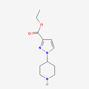 Ethyl 1-(piperidin-4-yl)-1h-pyrazole-3-carboxylate