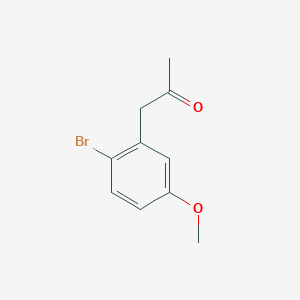 molecular formula C10H11BrO2 B13553304 1-(2-Bromo-5-methoxyphenyl)propan-2-one 