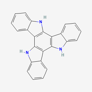 molecular formula C24H15N3 B1355334 10,15-Dihydro-5H-diindolo[3,2-a:3',2'-c]carbazole CAS No. 109005-10-9