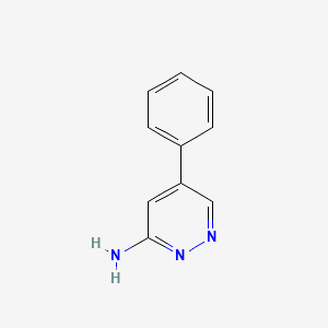 molecular formula C10H9N3 B1355341 5-苯基吡哒嗪-3-胺 CAS No. 105537-97-1