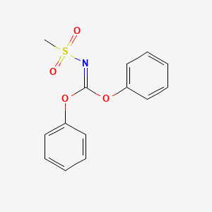 molecular formula C14H13NO4S B1355345 Diphenyl methylsulfonylcarbonimidate 