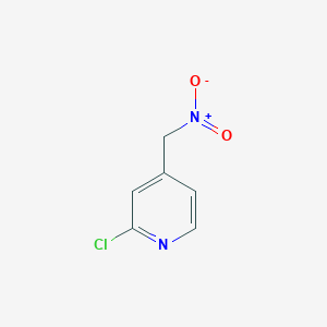 molecular formula C6H5ClN2O2 B13553457 2-Chloro-4-(nitromethyl)pyridine 