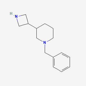 molecular formula C15H22N2 B13553540 3-(Azetidin-3-yl)-1-benzylpiperidine 