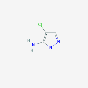 molecular formula C4H6ClN3 B1355355 4-Chloro-1-methyl-1H-pyrazol-5-amine CAS No. 105675-84-1