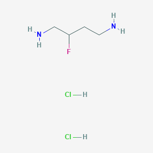 molecular formula C4H13Cl2FN2 B13553610 2-Fluorobutane-1,4-diaminedihydrochloride 