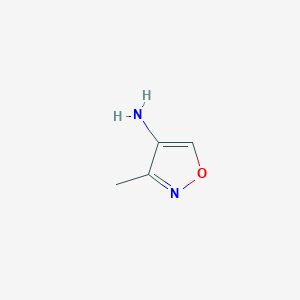 molecular formula C4H6N2O B1355365 3-甲基异噁唑-4-胺 CAS No. 354795-62-3