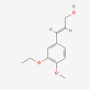 molecular formula C12H16O3 B13553759 3-(3-Ethoxy-4-methoxyphenyl)prop-2-en-1-ol 