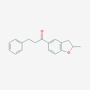 B135538 2-Methyl-5-(3-phenylpropionyl)-1-benzoxolane CAS No. 159264-96-7