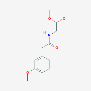 molecular formula C13H19NO4 B1355383 N-(2,2-二甲氧基乙基)-2-(3-甲氧基苯基)乙酰胺 CAS No. 108962-85-2