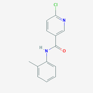 molecular formula C13H11ClN2O B13553905 6-chloro-N-(2-methylphenyl)pyridine-3-carboxamide 