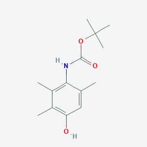 molecular formula C14H21NO3 B13553937 Tert-butyl 4-hydroxy-2,3,6-trimethylphenylcarbamate 