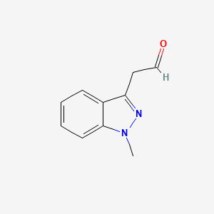 molecular formula C10H10N2O B13553940 2-(1-Methyl-1h-indazol-3-yl)acetaldehyde 