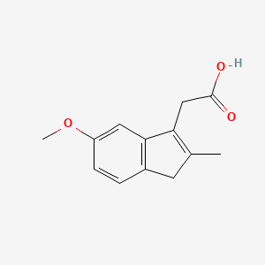 molecular formula C13H14O3 B1355399 2-(5-甲氧基-2-甲基-1H-茚-3-基)乙酸 CAS No. 33413-42-2