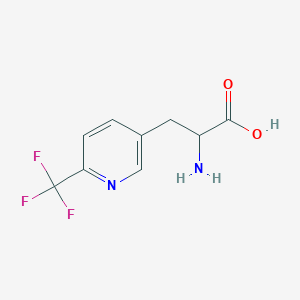 molecular formula C9H9F3N2O2 B13553999 2-Amino-3-[6-(trifluoromethyl)pyridin-3-yl]propanoic acid 