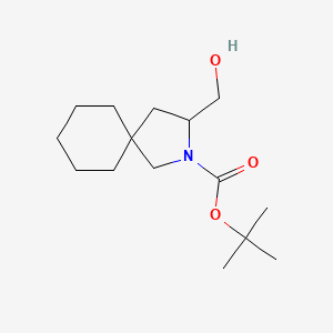 molecular formula C15H27NO3 B13554037 Tert-butyl 3-(hydroxymethyl)-2-azaspiro[4.5]decane-2-carboxylate 