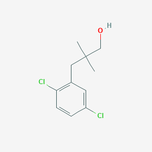 molecular formula C11H14Cl2O B13554139 3-(2,5-Dichlorophenyl)-2,2-dimethylpropan-1-ol 