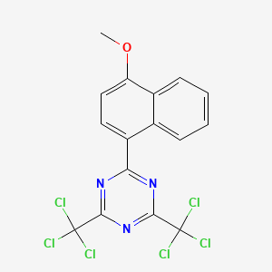 molecular formula C16H9Cl6N3O B1355414 2-(4-甲氧基萘-1-基)-4,6-双(三氯甲基)-1,3,5-三嗪 CAS No. 69432-40-2
