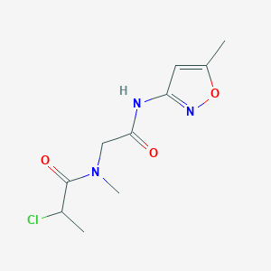 2-Chloro-N-methyl-N-(2-((5-methylisoxazol-3-yl)amino)-2-oxoethyl)propanamide