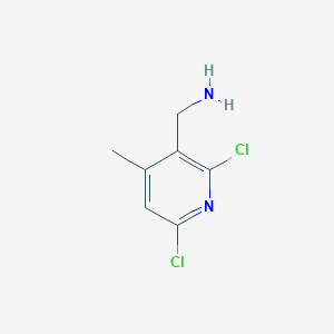 molecular formula C7H8Cl2N2 B13554177 (2,6-Dichloro-4-methylpyridin-3-yl)methanamine 