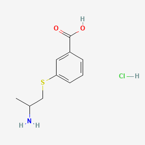 3-[(2-Aminopropyl)sulfanyl]benzoicacidhydrochloride