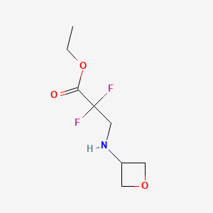 Ethyl 2,2-difluoro-3-(oxetan-3-ylamino)propanoate