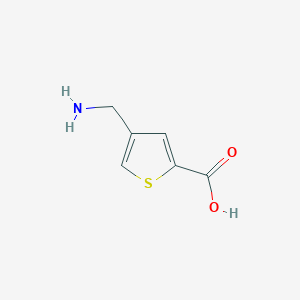 molecular formula C6H7NO2S B13554232 4-(Aminomethyl)thiophene-2-carboxylic acid 