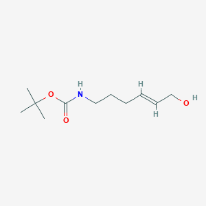 molecular formula C11H21NO3 B13554297 tert-Butyl (6-hydroxyhex-4-en-1-yl)carbamate 