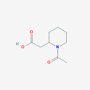 molecular formula C9H15NO3 B1355431 1-乙酰-2-哌啶乙酸 CAS No. 25393-20-8